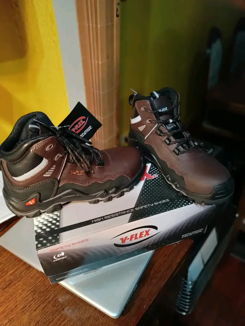 Botas de seguridad V-Flex marrones resistentes - 2