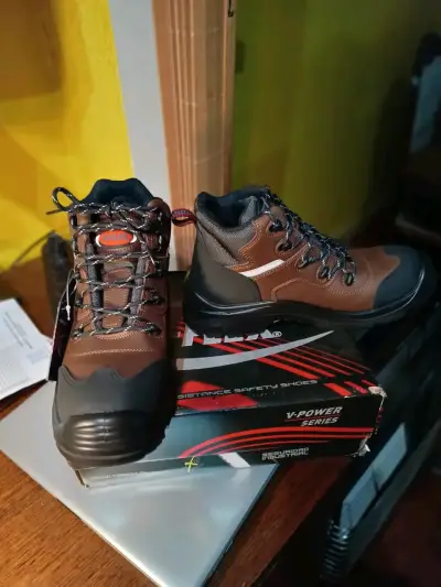 Botas de seguridad V-Flex marrones resistentes - miniatura 3