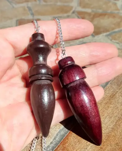 Pendulo de madera para radiestesia VALOR UNITARIO - miniatura 3