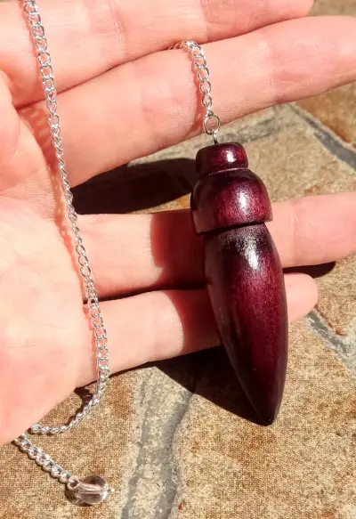 Pendulo de madera para radiestesia VALOR UNITARIO - miniatura 4