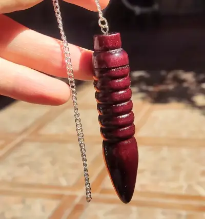 Pendulo de madera para radiestesia VALOR UNITARIO - miniatura 5