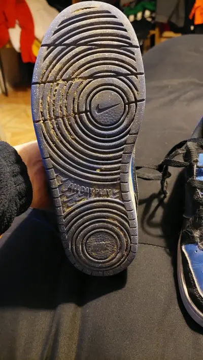 Zapatillas deportivas Nike azul y negro - miniatura 2