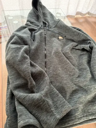 Polerón con capucha gris Hurley para hombre - miniatura 1