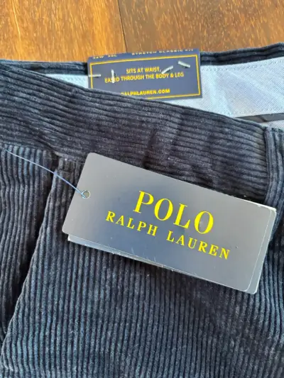 Pantalones de pana azul marino Polo Ralph Lauren - miniatura 3