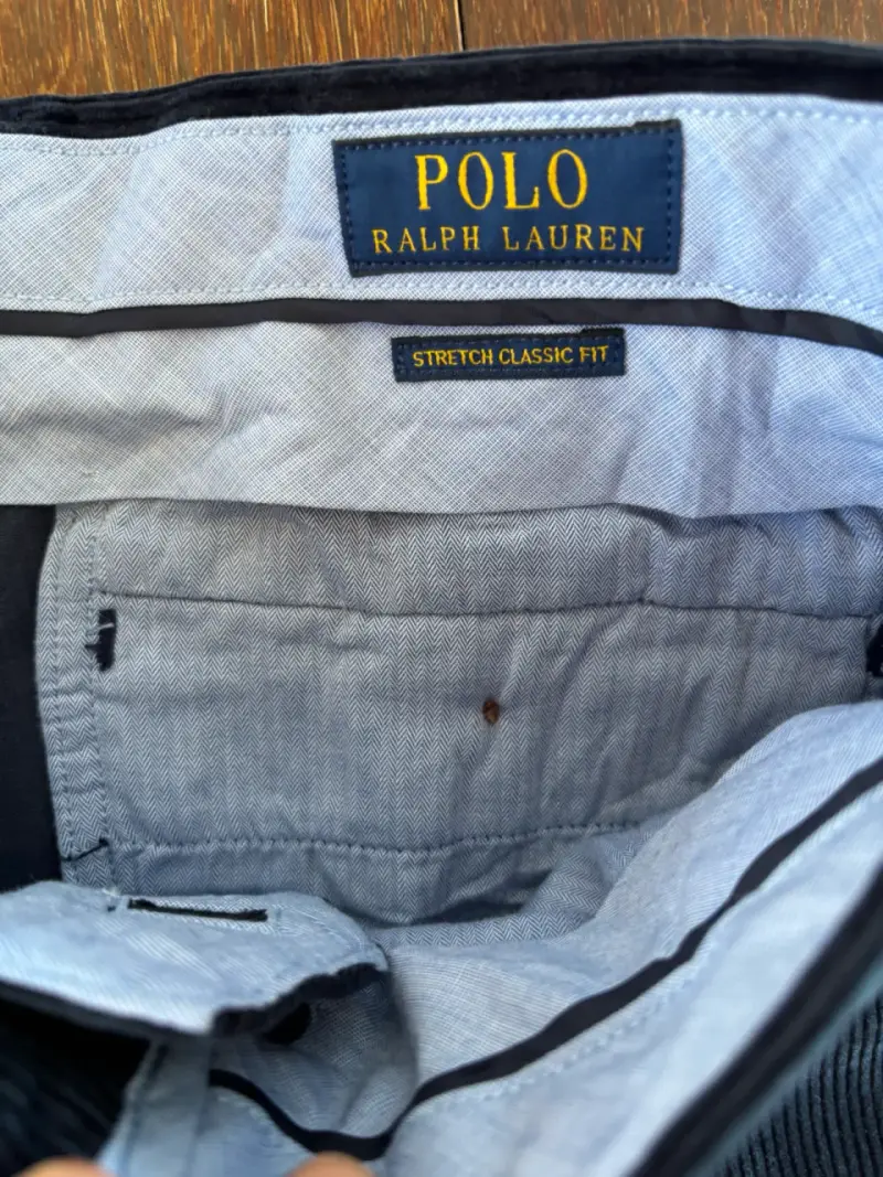 Pantalones de pana azul marino Polo Ralph Lauren - 4