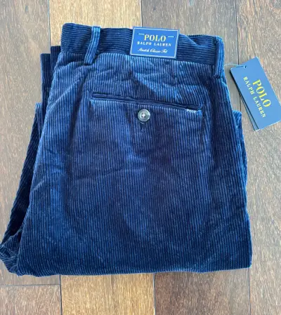 Pantalones de pana azul marino Polo Ralph Lauren - miniatura 5