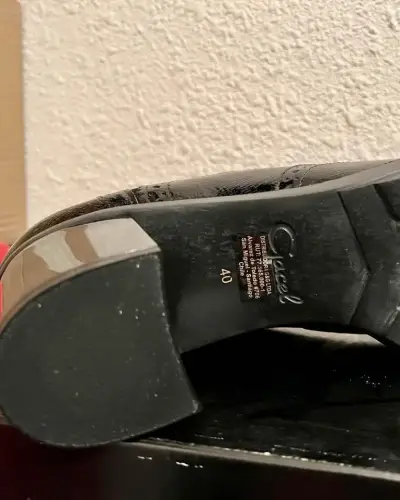 Zapatos Cuero Charol negros con tacón GACEL - miniatura 2