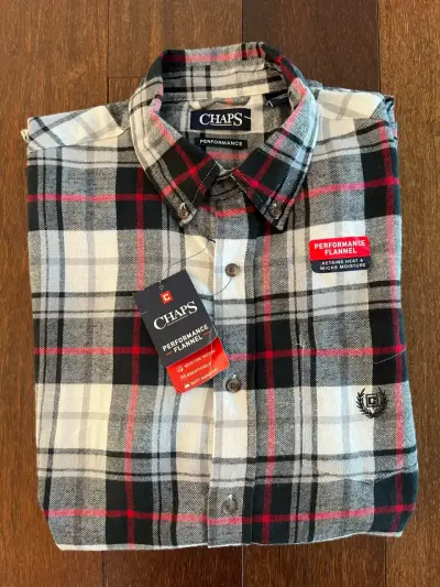 Camisa de franela a cuadros Chaps para hombre - miniatura 2