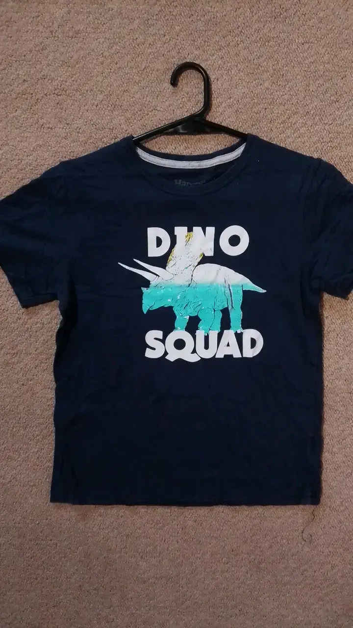 Polera infantil Dino Squad azul
