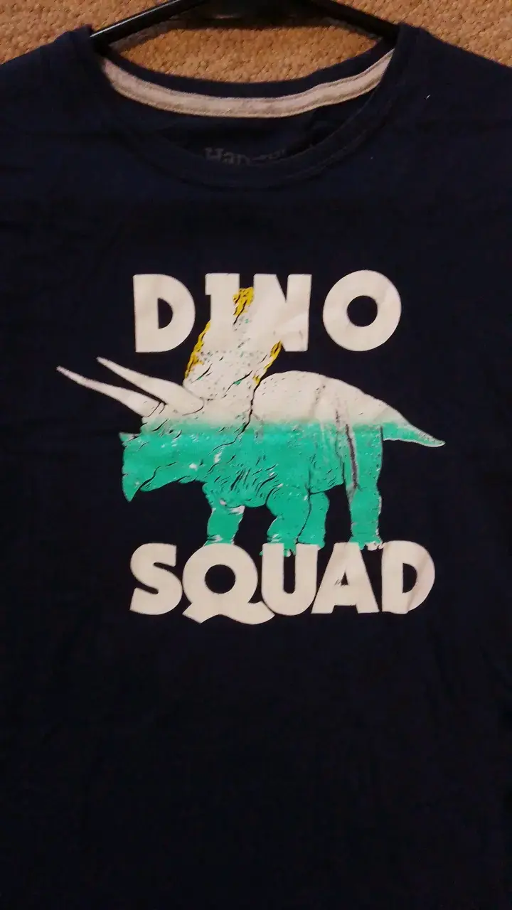 Polera infantil Dino Squad azul - 2
