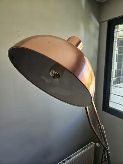 Lámpara de pie ajustable de cobre - miniatura 2