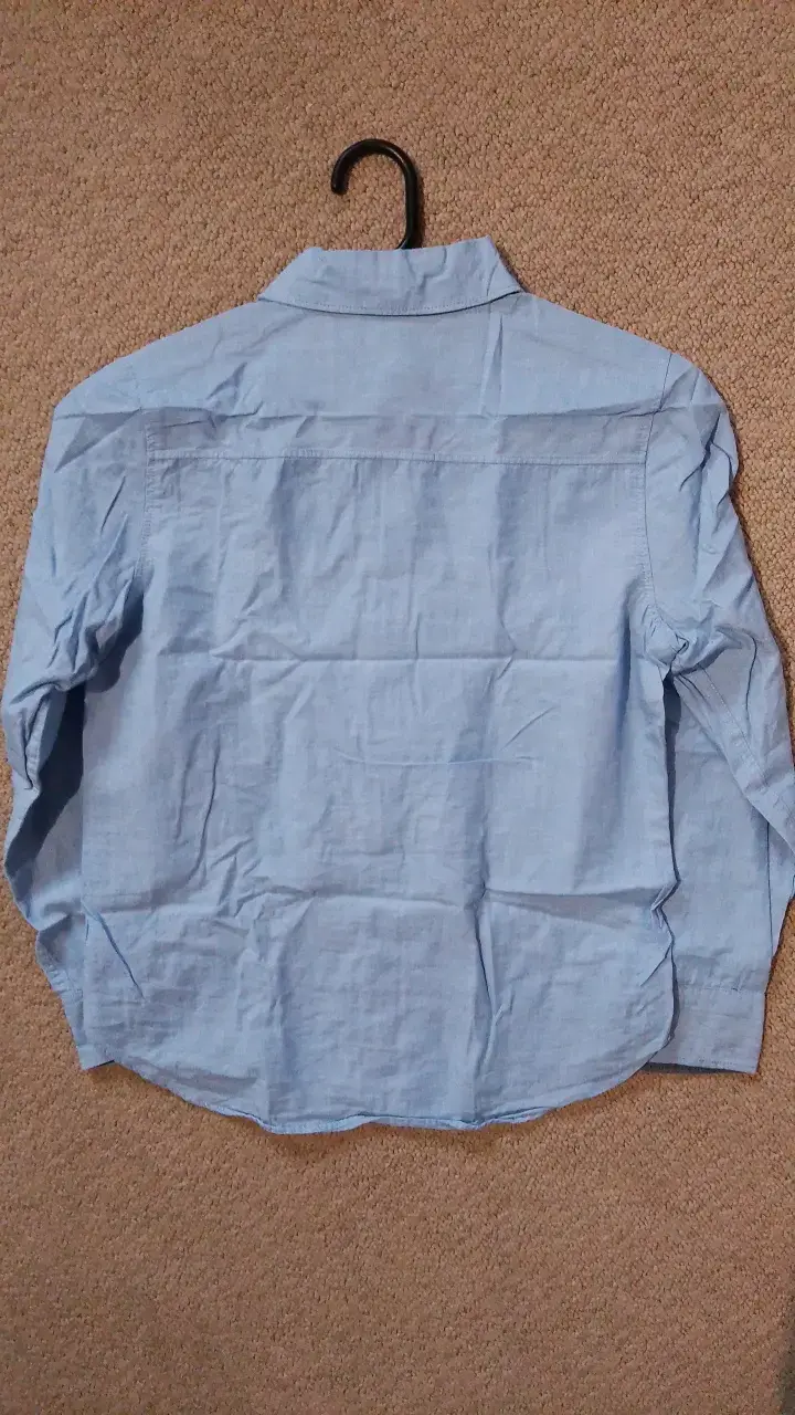 Camisa celeste de algodón para niño H&M - 4