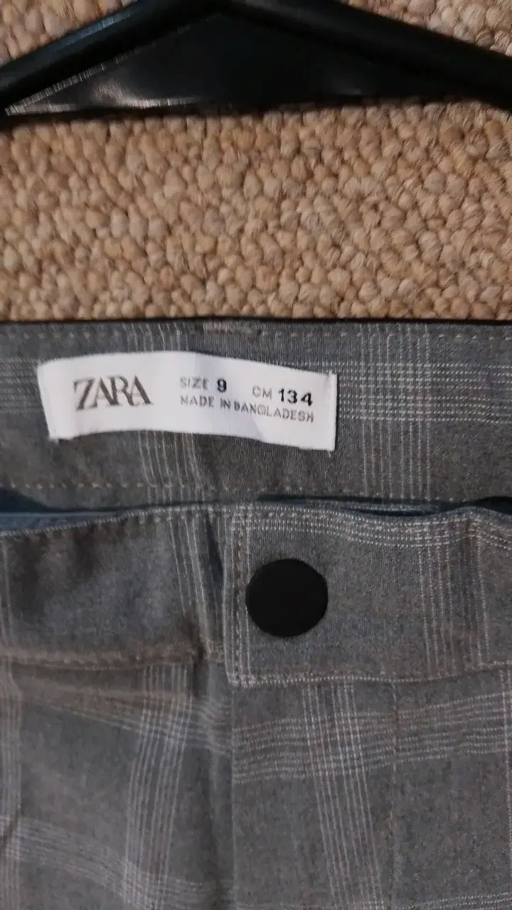 Pantalones a cuadros grises Zara para niño - 3