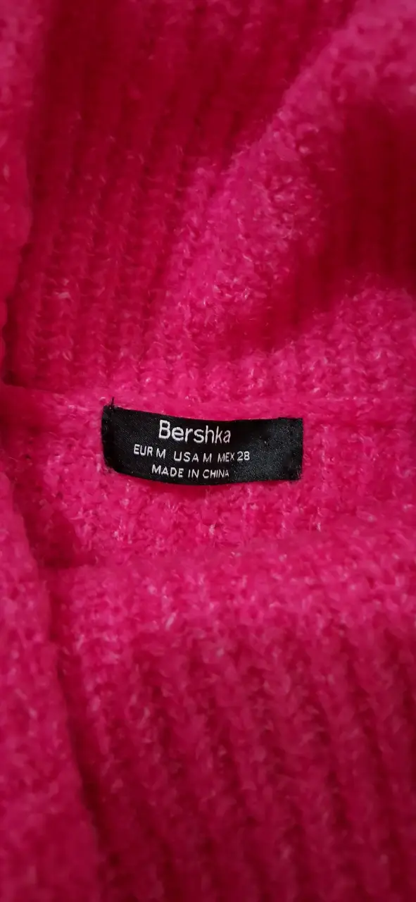 Suéter de lana fucsia para mujer - 2