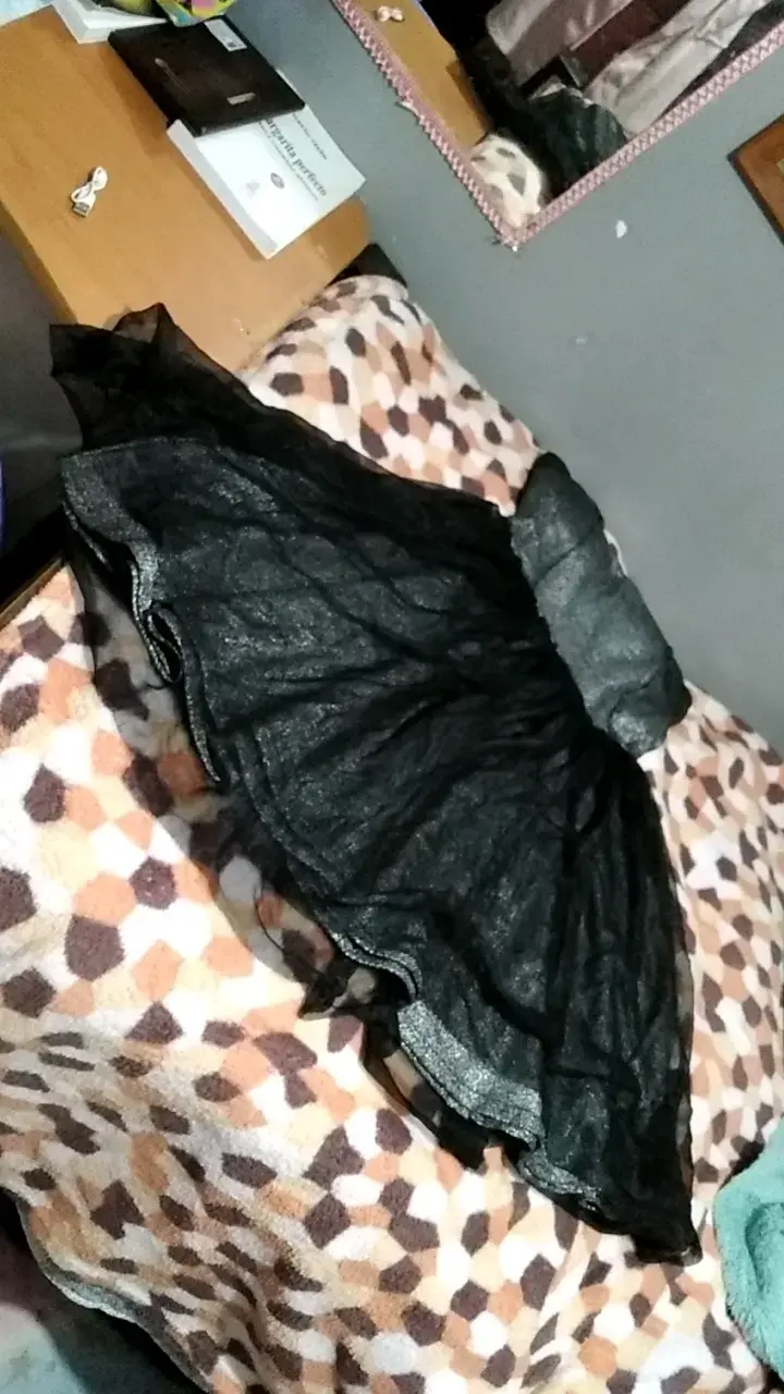 Vestido negroe tul para mujer