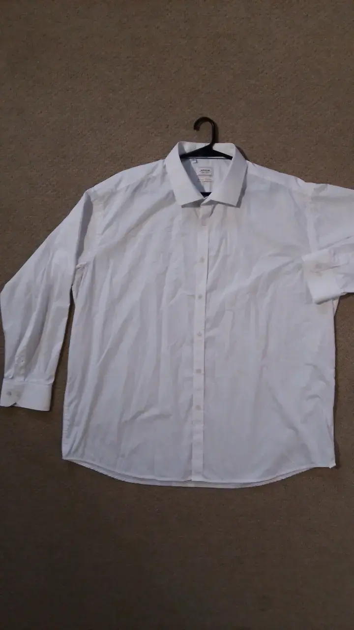 Camisa blanca de vestir para hombre - 1