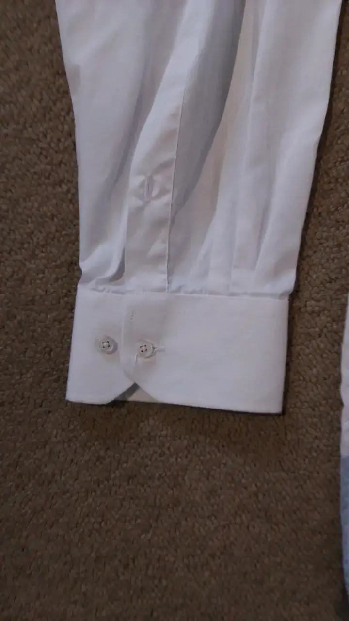 Camisa blanca de vestir para hombre - 2