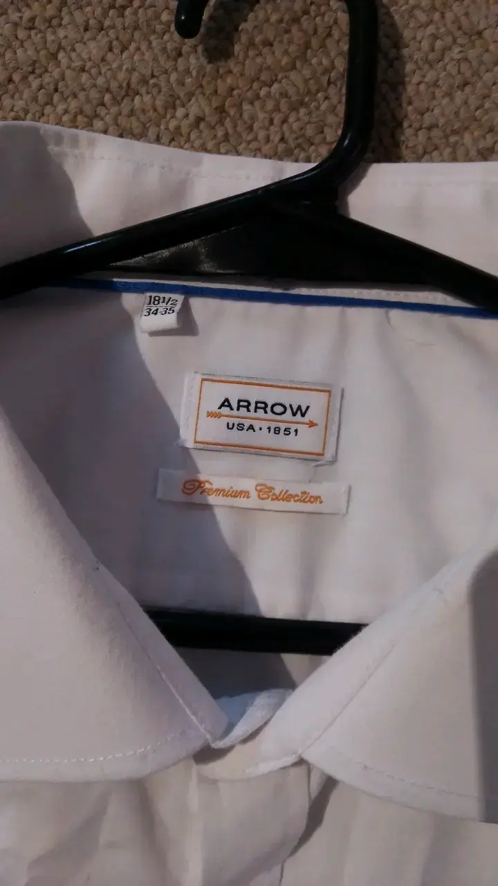 Camisa blanca de vestir para hombre - 4