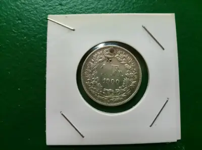 Moneda antigua de 1 Franco 1900 en buen estado - miniatura 1