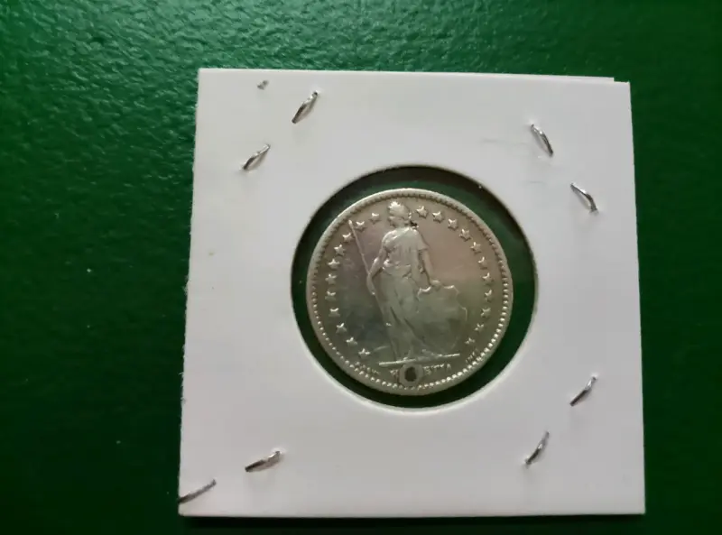 Moneda antigua de 1 Franco 1900 en buen estado - 2