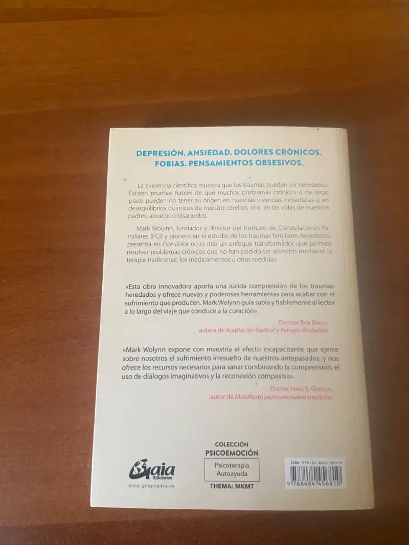 Libro 'Este dolor no es mío' de Mark Wolynn - 2