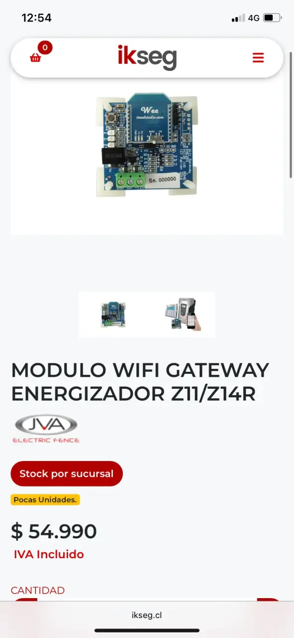 Módulo WiFi Gateway Energizador JVA Z11/Z14R