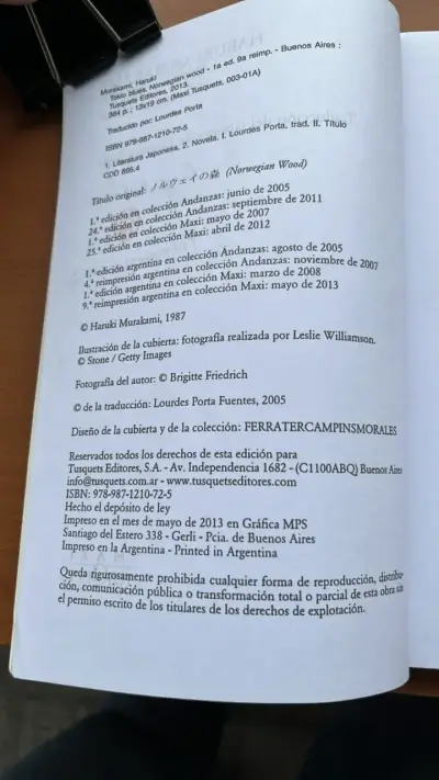 Libro Tokio Blues de Haruki Murakami - miniatura 3