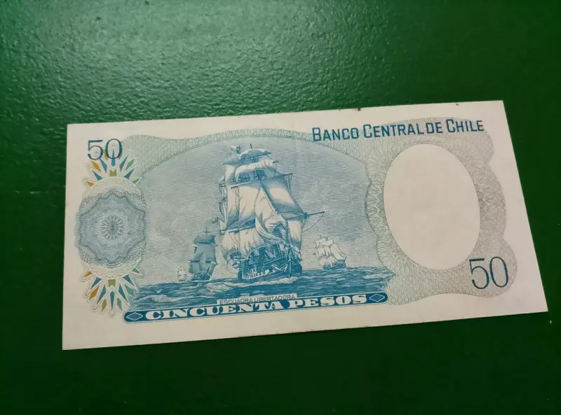 Billete chileno de 50 pesos de 1976 - 2