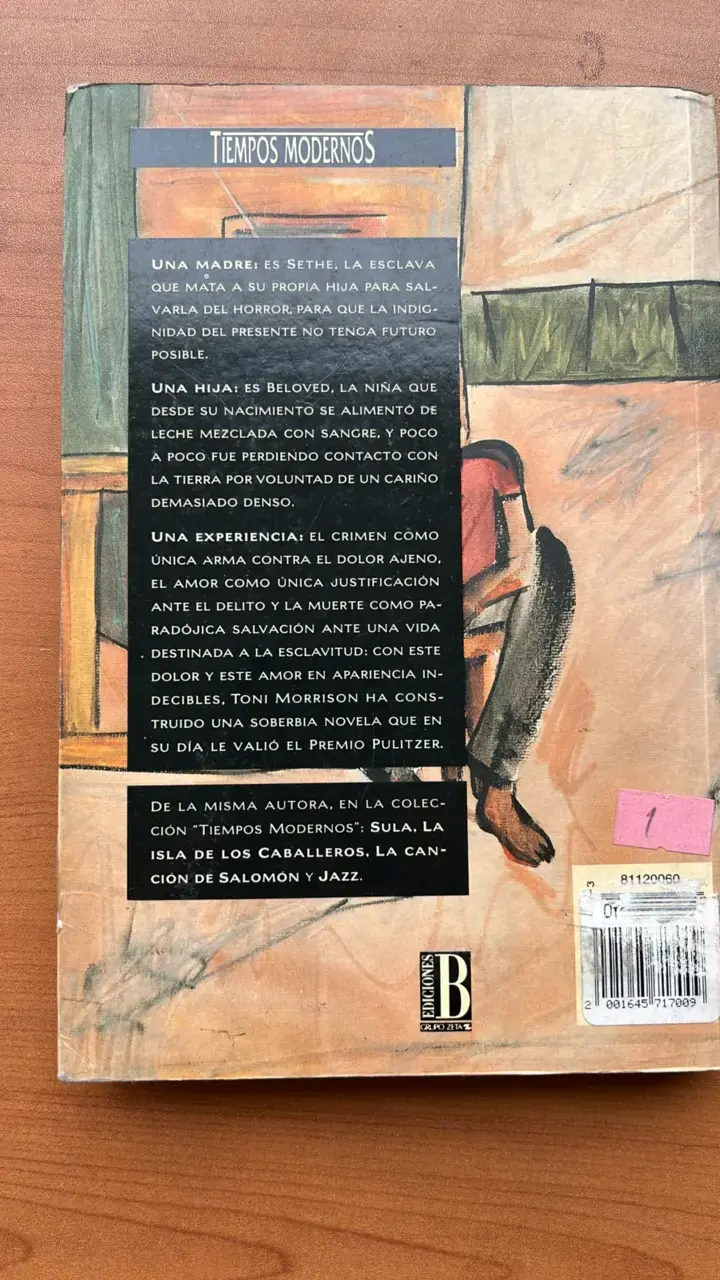 Libro 'Beloved' de Toni Morrison en español - 2