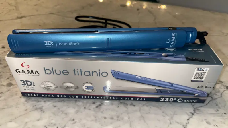 Plancha de Pelo Gama Blue Titanio 3D Therapy - 1