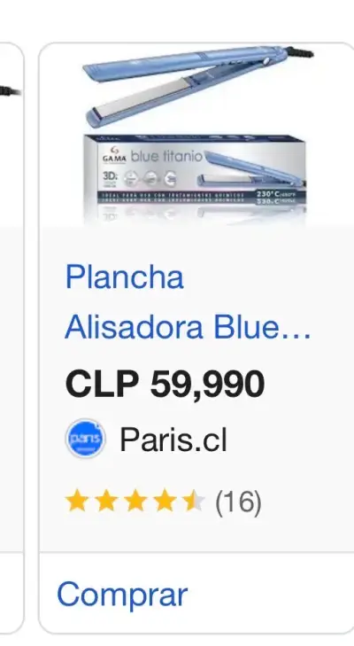 Plancha de Pelo Gama Blue Titanio 3D Therapy - miniatura 5