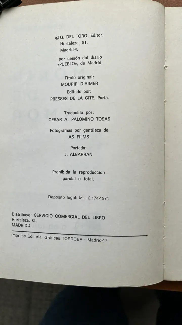 Libro 'Morir de Amor' de Pierre Duchesne - 4