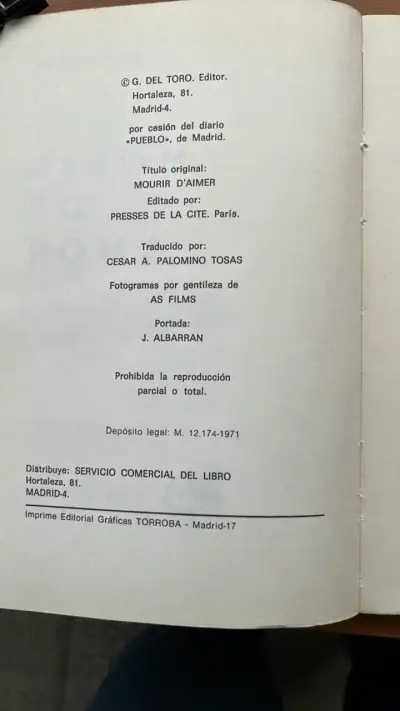 Libro 'Morir de Amor' de Pierre Duchesne - miniatura 4