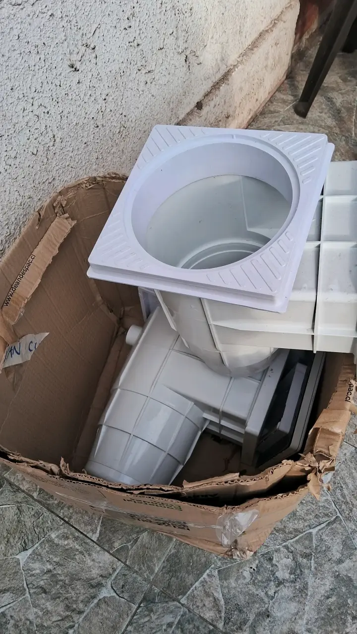 Skimmer de piscina de plástico blanco - 1
