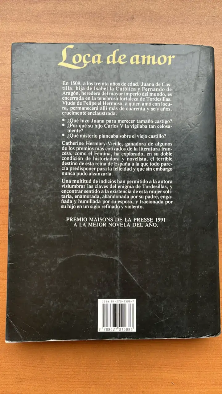 Libro 'Loca de Amor' de Catherine Hermary-Vieille - 2