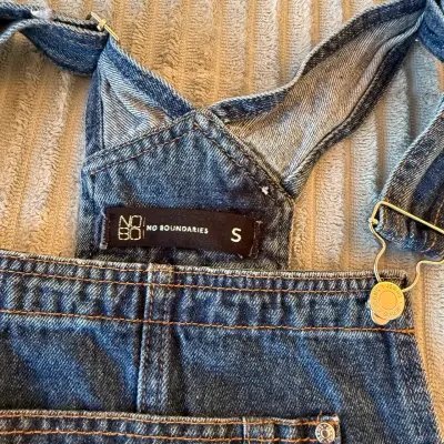 Jardinera de jeans para mujer talla S - miniatura 2