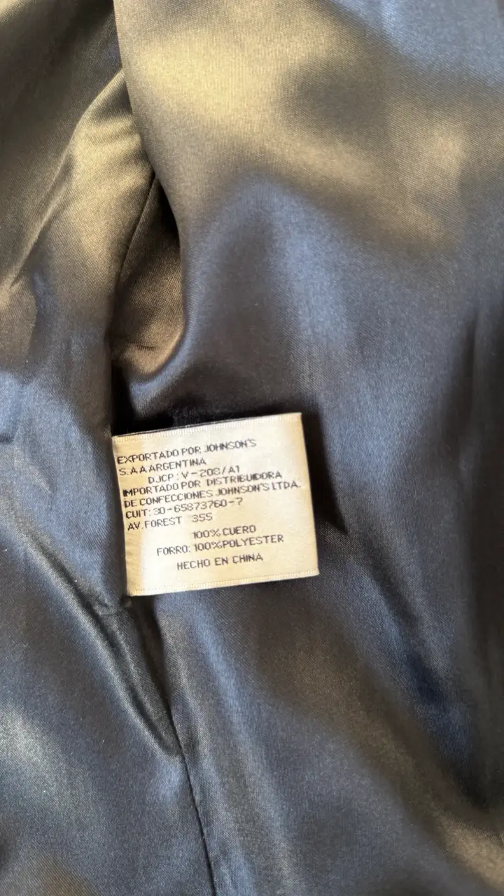 Abrigo de cuero negro para mujer - 6