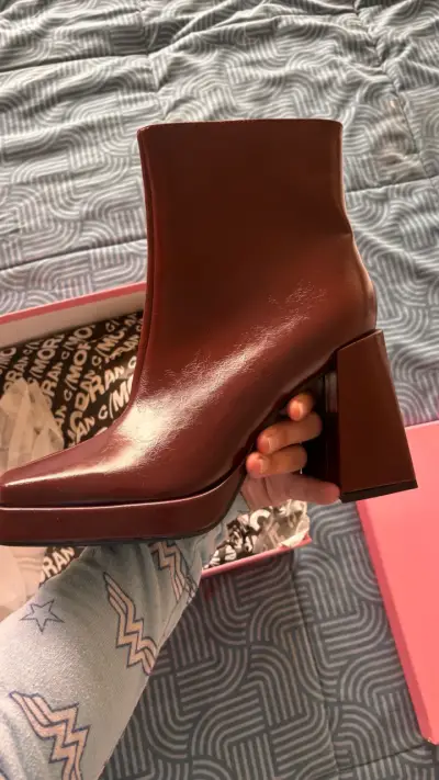 Botines rojizo con tacón alto - miniatura 3