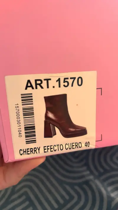 Botines rojizo con tacón alto - miniatura 5