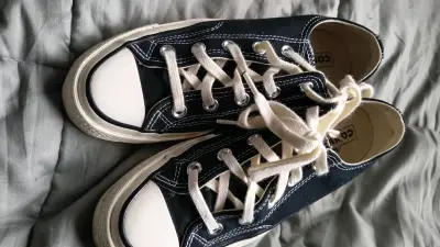 Zapatillas negras converse estilo clásico - miniatura 1