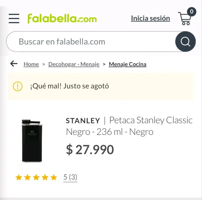 Petaca Stanley negra de acero inoxidable - 4