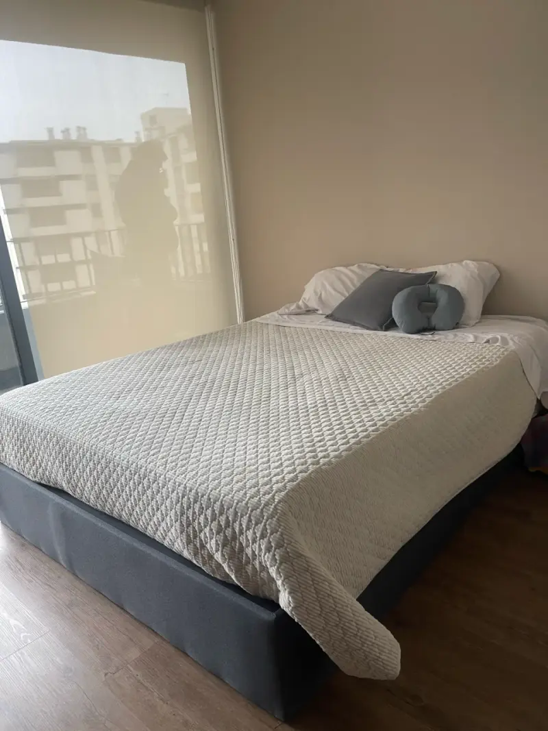 Cama matrimonial con colchón 2 1/2 - 1