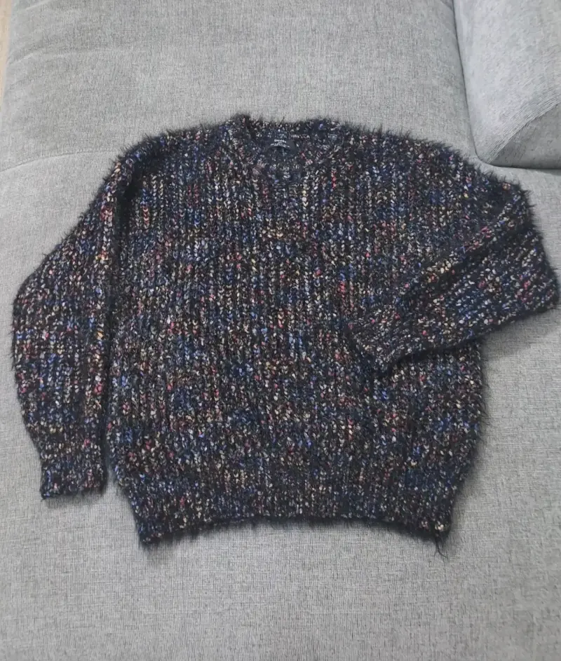 Suéter de lana multicolor para mujer - 1
