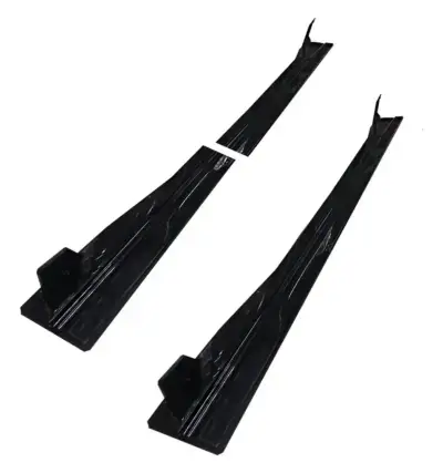 Estribos laterales para auto en negro - miniatura 1