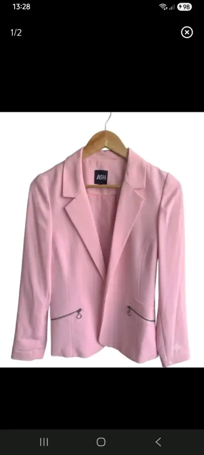 Blazer rosa elegante para mujer marca ASH - miniatura 1