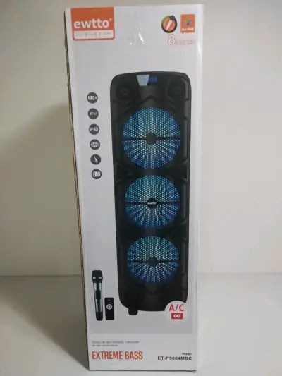Parlante Bluetooth Ewtto Extreme Bass con Micrófon - miniatura 1