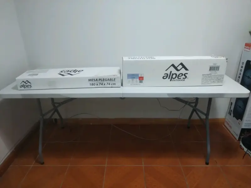 Mesa plegable Alpes 180x74 cm para eventos - 2