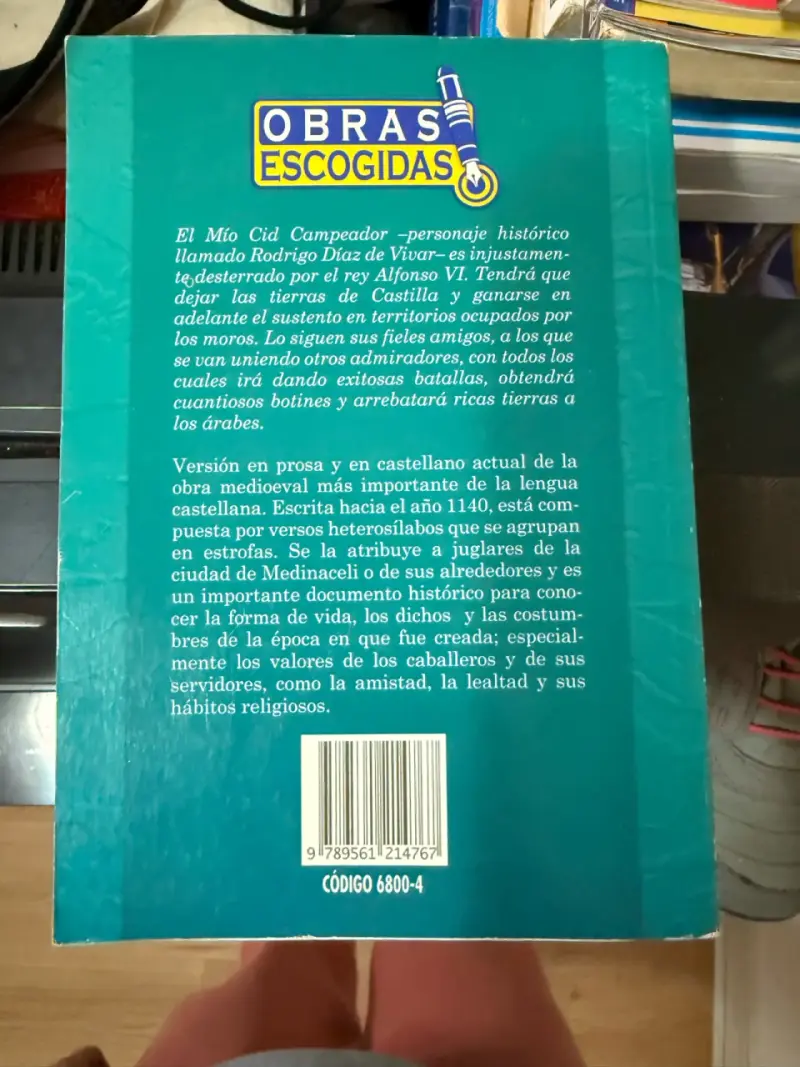 Libro Poema de Mío Cid Anónimo Editorial Zig-Zag - 2