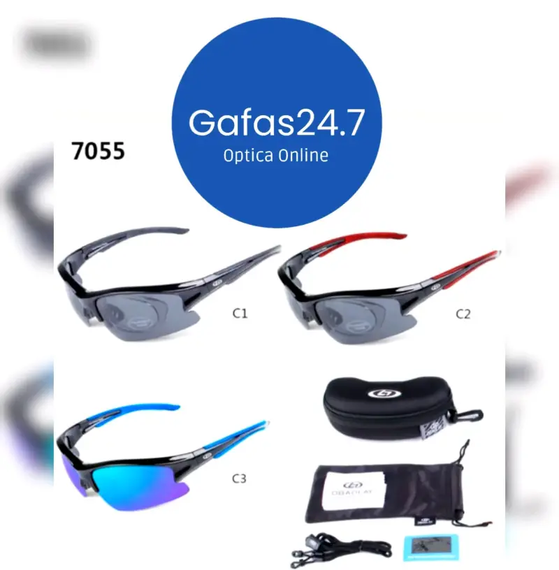 Gafas deportivas polarizadas con estuche