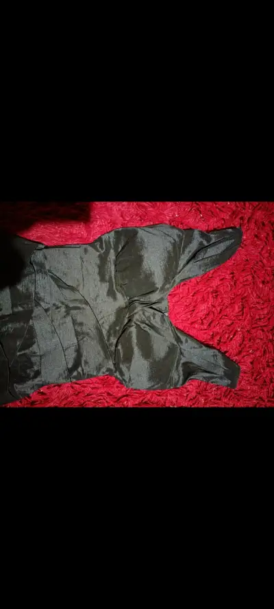 Elegante vestido negro largo talla M - miniatura 3